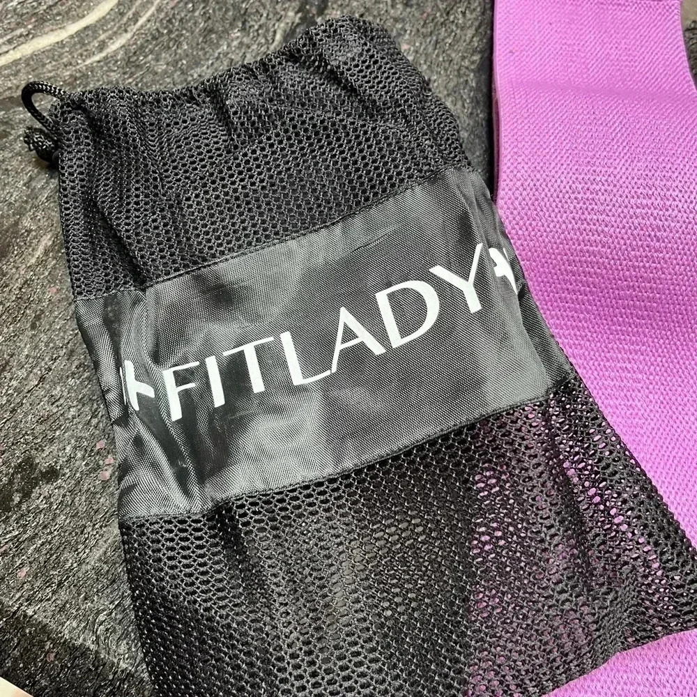 NEW Booty Bands with Carry bag  Fit Lady Resistance Set of 3 Bands NWT NEW - Picture 4 of 11